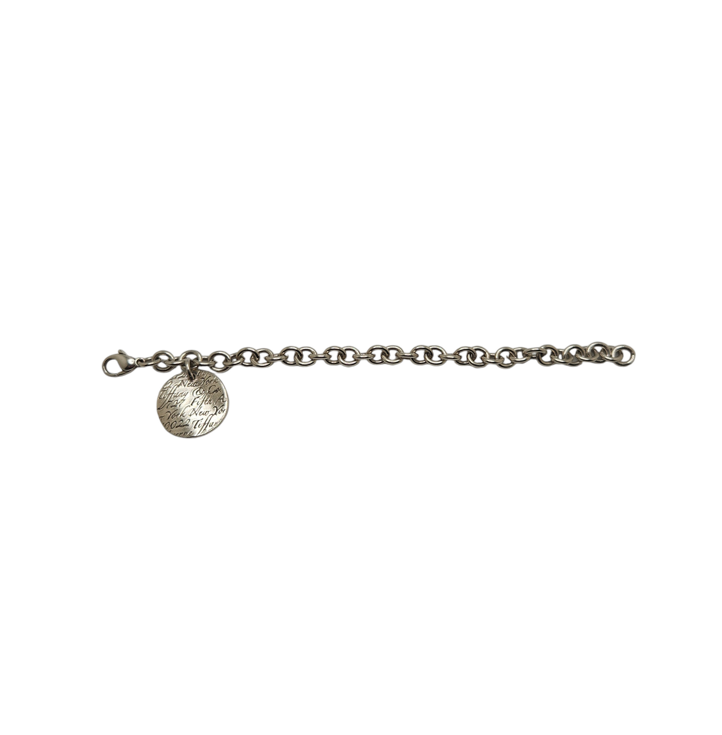 tiffany & co. sterling silver bracelet with charm