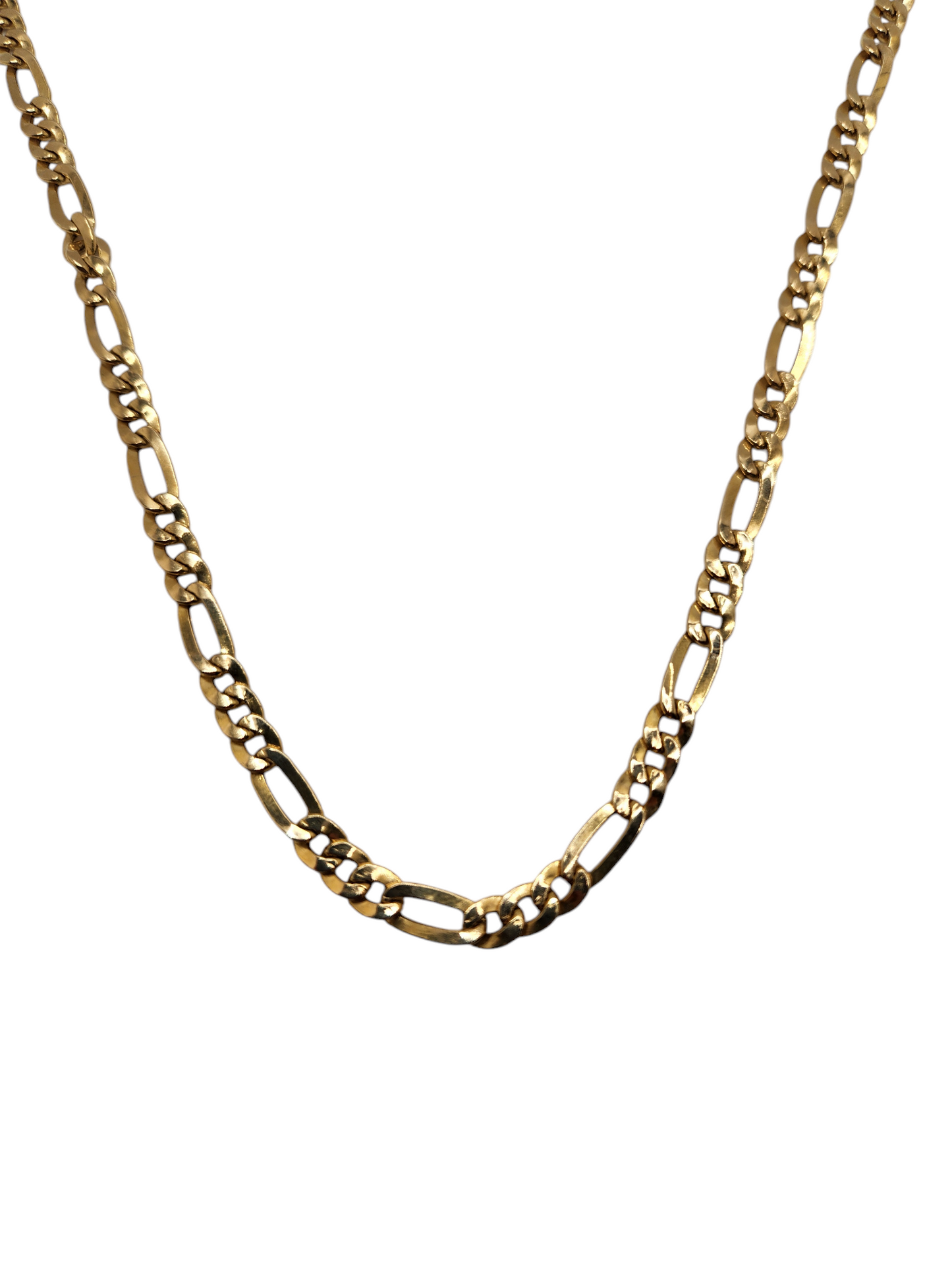 14k gold figaro chain – 18" italian craftsmanship