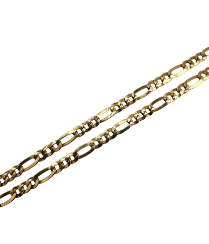 14K Gold Figaro Chain – 18" Italian Craftsmanship