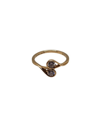 14k Yellow Gold Pandora Infinite Lab-Grown Diamond Double Facing Ring (.5 Carats)