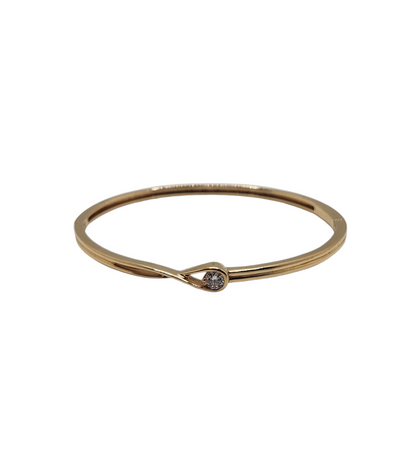 14k Pandora Infinite Lab-Grown Diamond Bangle Bracelet