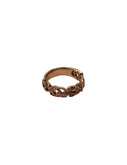 Neil Lane 14K Rose Gold Leaf & Vine Diamond Band Ring