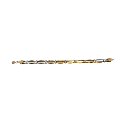 14K Two-Tone Double Row Bracelet