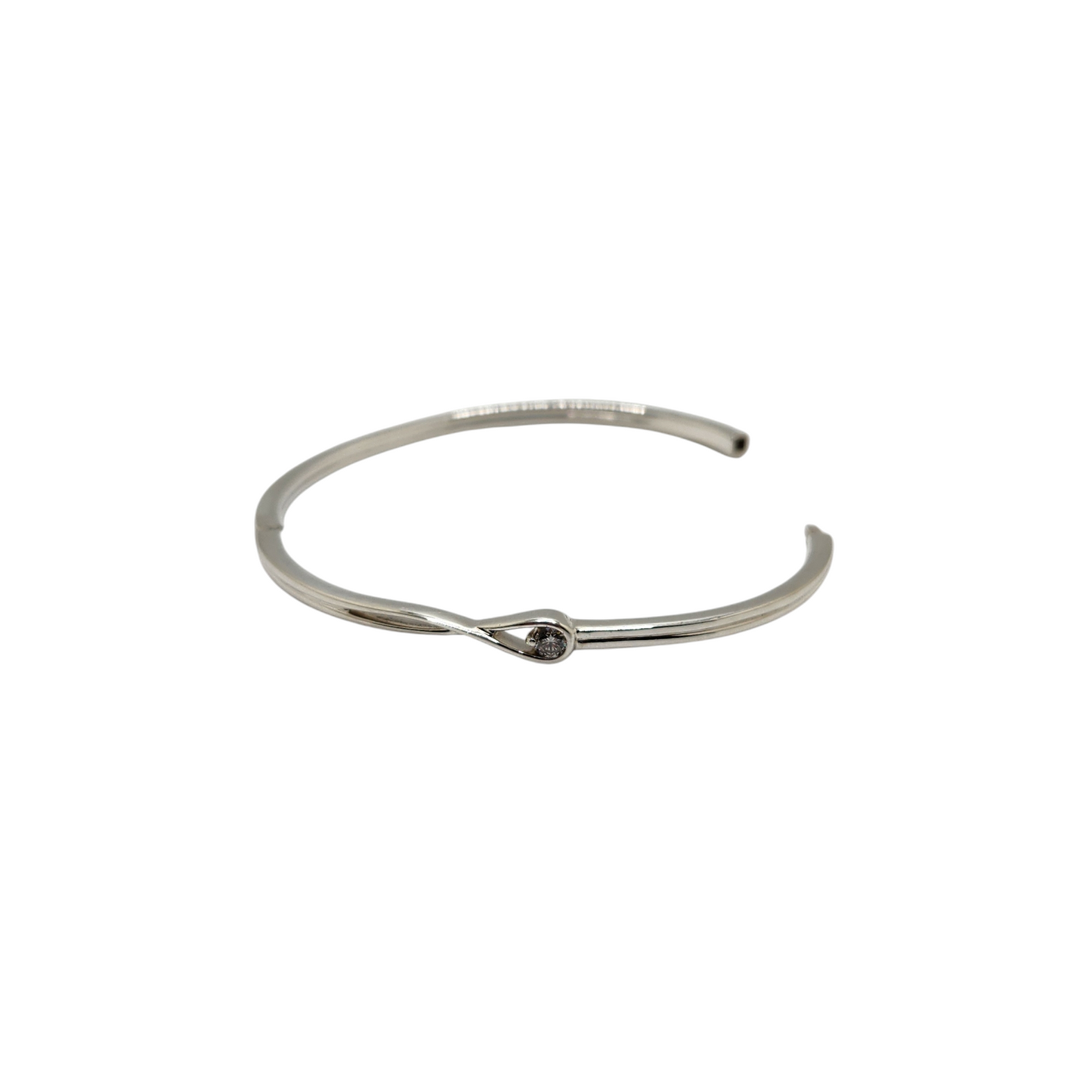 pandora infinite lab-grown diamond bangle – 0.15 carat tw, sterling silver