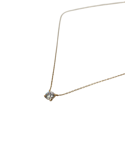 14k Gold Pandora Necklace with 1 Carat Solitaire Diamond